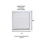 Alupan 60 x 45 cm Alüminyum Menfez Banyo WC Havalandırma Panjur