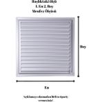 Alupan Alüpan Mat Krom Alüminyum Menfez Banyo Wc Havalandırma Panjur - 20X40
