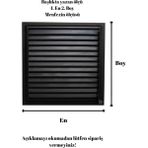 Alupan Alüpan Mat Siyah Alüminyum Menfez Banyo Wc Havalandırma Panjur - 20X40