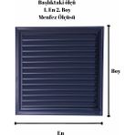 Alupan Antrasit Gri Alüminyum Menfez Banyo Wc Havalandırma Panjur - 25X30
