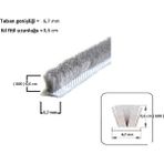 ALUWAND Cam Balkon ve Sürgülü - 600’lük Kıl Fitil – 30 Metre | 6,7 mm Taban Genişliği – 0,6 cm Kıl Uzunluğu