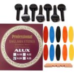 Alux 0.20 Çelik Abanoz Burgu Tezene Eşik 4'Lü Set