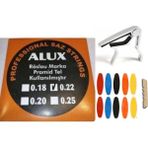 Alux 0.22 Divan Bağlama Piramit Tel Seti + Metal Kelepçe + Adet Numaralı Tezene + Eşik