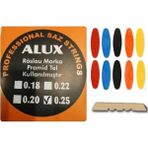 Alux 0.25 Profesyonel Divan Bağlama Piramit Tel Seti +10 Adet Numaralı Tezene + Eşik