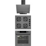 Alveus 3000 - GLS640 - MFA627 Gri 3'lü Ankastre Set