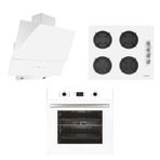 Alveus ALV MFA 627 - ALV GLS 640 - ALV MOD 3000 3'lü Beyaz Ankastre Set