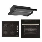 Alveus Black Style 627 MFA 627-GLS 640-F5 ECR 3'lü Siyah Ankastre Set