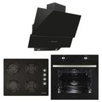 Alveus Chief 604 MFA 604 - GLS 640 - MOD 3000 3'lü Siyah Ankastre Set