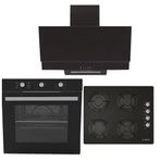 Alveus Ecoplus AF860 - A10 - AD07 Siyah 3'lü Ankastre Set