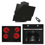 Alveus Europe MFA 627 Vitro 641 MOD 3000 3'lü Siyah Ankastre Set
