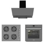 Alveus F17 - GLS640 - MFA627 3'lü Gri Ankastre Set