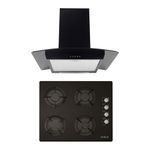 Alveus GLS 640-İBER Siyah 2'li Ankastre Set