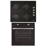 Alveus GLS 640 MFA - 627 Siyah 2'li Ankastre Set