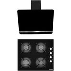 Alveus New Star BİNDESİT- GLS640 Siyah 2'li Ankastre Set