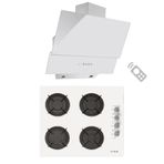 Alveus Pure MOD3000 - GLS640 Beyaz 2'li Ankastre Set
