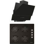 Alveus Pure MOD3000 - GLS640 Siyah 2'li Ankastre Set