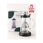 Alvin Tea Time French Press 600 ml Cam Bitki Çayı Kahve Demleme Presi Filtreli Çay Kahve Demliği