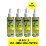 Alvina 4x100 ml Limon Kolonyası