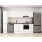 Alvinka 280X210 cm Klasik Mebran Mutfak Dolabı MB-E80B40S40-1 Beyaz - Mdf