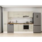 Alvinka 280X210 cm Klasik Mebran Mutfak Dolabı MB-E80B40S40-1 Kumtaşı - Suntalam
