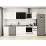 Alvinka 285X210 cm High Gloss Mutfak Dolabı M-E80S45S40-3 Beyaz - Suntalam