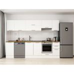 Alvinka 285X210 cm Klasik Mebran Mutfak Dolabı M-E80S45S40-1 Beyaz - Suntalam