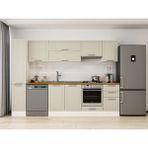 Alvinka 285X210 cm Klasik Mebran Mutfak Dolabı MB-E80B40S45-1 Kumtaşı - Suntalam