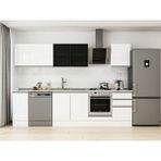 Alvinka 290X210 cm High Gloss Mutfak Dolabı M-E80S40S50-3 Beyaz - Suntalam