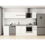 Alvinka 290X210 cm High Gloss Mutfak Dolabı M-E80S50S40-2 Beyaz - Suntalam