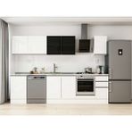 Alvinka 290X210 cm High Gloss Mutfak Dolabı M-E80S50S40-3 Beyaz - Suntalam