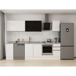 Alvinka 290X210 cm High Gloss Mutfak Dolabı M-E90S40S40-3 Beyaz - Suntalam
