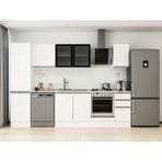 Alvinka 290X210 cm High Gloss Mutfak Dolabı MB-E80B50S40-3 Beyaz - Suntalam