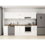 Alvinka 290X210 cm Klasik Mebran Mutfak Dolabı M-E80S40S50-1 Beyaz - Mdf