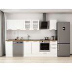 Alvinka 290X210 cm Klasik Mebran Mutfak Dolabı M-E90S40S40-3 Beyaz - Mdf