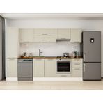 Alvinka 290X210 cm Klasik Mebran Mutfak Dolabı MB-E80B45S45-1 Kumtaşı - Mdf