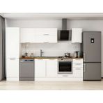 Alvinka 290X210 cm Klasik Mebran Mutfak Dolabı MB-E80B50S40-2 Beyaz - Mdf