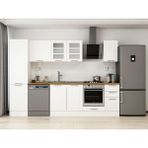 Alvinka 290X210 cm Klasik Mebran Mutfak Dolabı MB-E80B50S40-3 Beyaz - Mdf