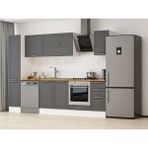 Alvinka 290X210 cm Klasik Mebran Mutfak Dolabı MB-E90B40S40-2 Antrasit - Mdf
