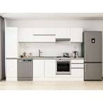 Alvinka 295X210 cm High Gloss Mutfak Dolabı MB-E80B45S50-1 Beyaz - Suntalam