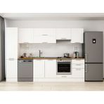 Alvinka 295X210 cm Klasik Mebran Mutfak Dolabı MB-E80B45S50-1 Beyaz - Suntalam
