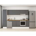 Alvinka 295X210 cm Klasik Mebran Mutfak Dolabı MB-E90B45S40-1 Antrasit - Mdf