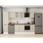 Alvinka 295X210 cm Klasik Mebran Mutfak Dolabı MB-E90B45S40-3 Kumtaşı - Mdf