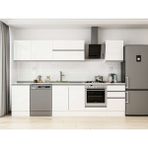 Alvinka 300X210 cm High Gloss Mutfak Dolabı M-E80S50S50-2 Beyaz - Suntalam