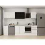 Alvinka 300X210 cm High Gloss Mutfak Dolabı M-E90S40S50-3 Beyaz - Suntalam