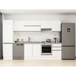 Alvinka 300X210 cm High Gloss Mutfak Dolabı MB-E80B50S50-1 Beyaz - Suntalam