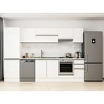 Alvinka 300X210 cm High Gloss Mutfak Dolabı MB-E80B60S40-1 Beyaz - Suntalam