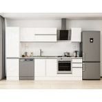 Alvinka 300X210 cm High Gloss Mutfak Dolabı MB-E90B50S40-2 Beyaz - Suntalam