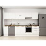 Alvinka 300X210 cm Klasik Mebran Mutfak Dolabı M-E80S40S60-1 Beyaz - Mdf