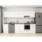 Alvinka 300X210 cm Klasik Mebran Mutfak Dolabı M-E80S50S50-1 Beyaz - Suntalam