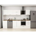 Alvinka 300X210 cm Klasik Mebran Mutfak Dolabı M-E80S50S50-2 Beyaz - Suntalam
